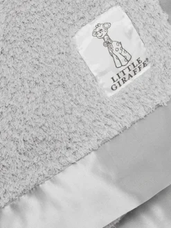 Little Giraffe Chenille Blanky - Silver