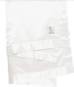 Little Giraffe Velvet Deluxe Baby Blanket - Cream
