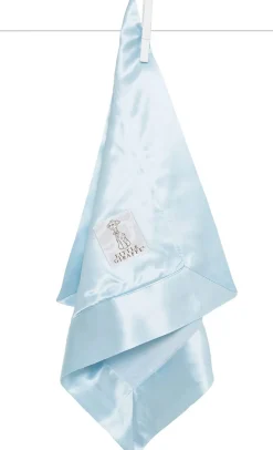 Little Giraffe Velvet Deluxe Blanky - Blue