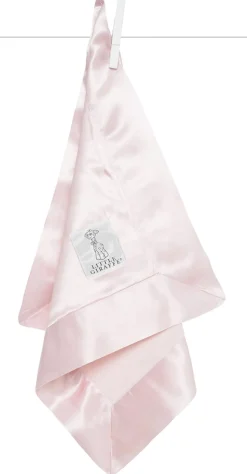 Little Giraffe Velvet Deluxe Blanky - Pink