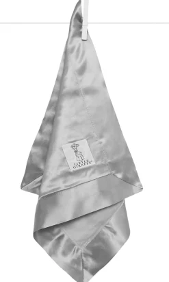 Little Giraffe Velvet Deluxe Blanky - Silver