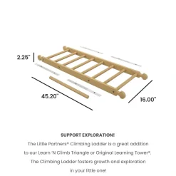 Little Partners Climbing Ladder - Natural (Unassembled)
