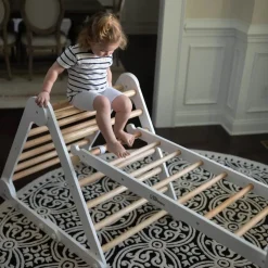 Little Partners Climbing Ladder - Soft White / Natural (Unassembled)