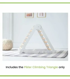 Little Partners Learn N Climb Triangle - Soft White / Natural (Unassembled)