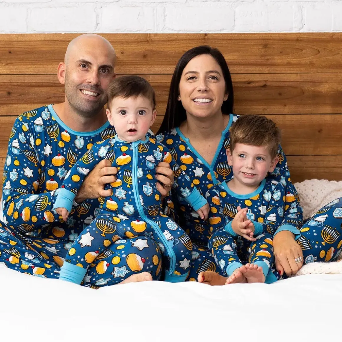 Little Sleepies Bamboo Viscose Zippy - Hanukkah Sweets, 6 - 12 months