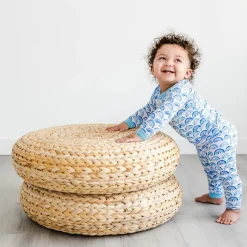 Little Sleepies Two-Piece Bamboo Viscose Pajama Set - Blue Rainbows, 2T
