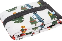 Little Unicorn Cotton Muslin Baby Quilt - Holiday Haul