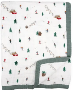 Little Unicorn Cotton Muslin Big Kid Quilt - Powder Party