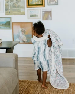 Little Unicorn Cotton Muslin Big Kid Quilt - Pressed Petals