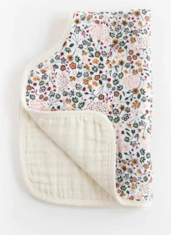 Little Unicorn Cotton Muslin Burp Cloth - Pressed Petals