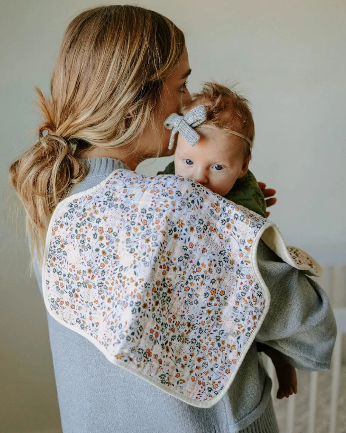 Little Unicorn Cotton Muslin Burp Cloth - Pressed Petals
