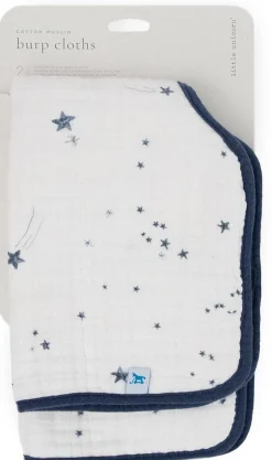 Little Unicorn Cotton Muslin Burp Cloth 2 Pack - Shooting Stars