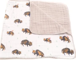 Little Unicorn Cotton Muslin Quilt - Bison