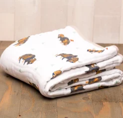 Little Unicorn Cotton Muslin Quilt - Bison