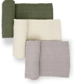 Little Unicorn Cotton Muslin Swaddle 3 Pack - Fern 2