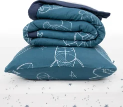 Little Unicorn Cotton Muslin Toddler Bedding 3 Piece Set - Blast Off