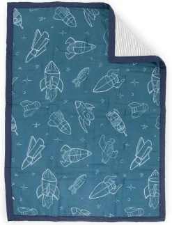 Little Unicorn Cotton Muslin Toddler Bedding 3 Piece Set - Blast Off