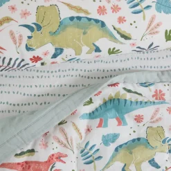 Little Unicorn Cotton Muslin Toddler Bedding 3 Piece Set - Boho Dino