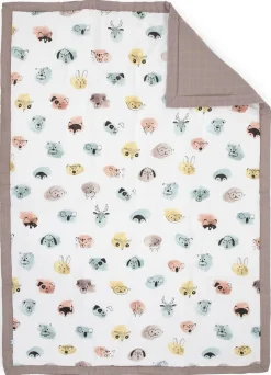 Little Unicorn Cotton Muslin Toddler Bedding 3 Piece Set - Watercolor Critters