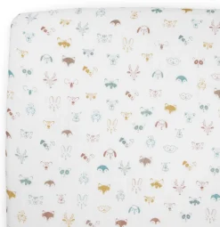 Little Unicorn Cotton Muslin Toddler Bedding 3 Piece Set - Watercolor Critters