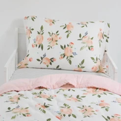 Little Unicorn Cotton Muslin Toddler Bedding 3 Piece Set - Watercolor Roses Grande