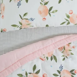 Little Unicorn Cotton Muslin Toddler Bedding 3 Piece Set - Watercolor Roses Grande