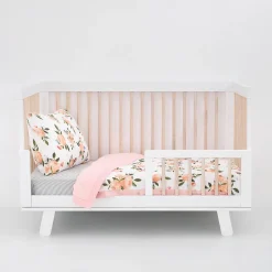 Little Unicorn Cotton Muslin Toddler Bedding 3 Piece Set - Watercolor Roses Grande