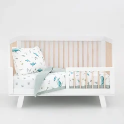 Little Unicorn Cotton Muslin Toddler Bedding 3 Piece Set - Whales