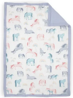 Little Unicorn Cotton Muslin Toddler Comforter - Unicorns