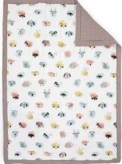 Little Unicorn Cotton Muslin Toddler Comforter - Watercolor Critters