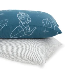 Little Unicorn Cotton Muslin Toddler Pillowcase, 2 Pack - Blast Off