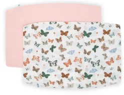 Little Unicorn Cotton Muslin Toddler Pillowcase, 2 Pack - Butterflies