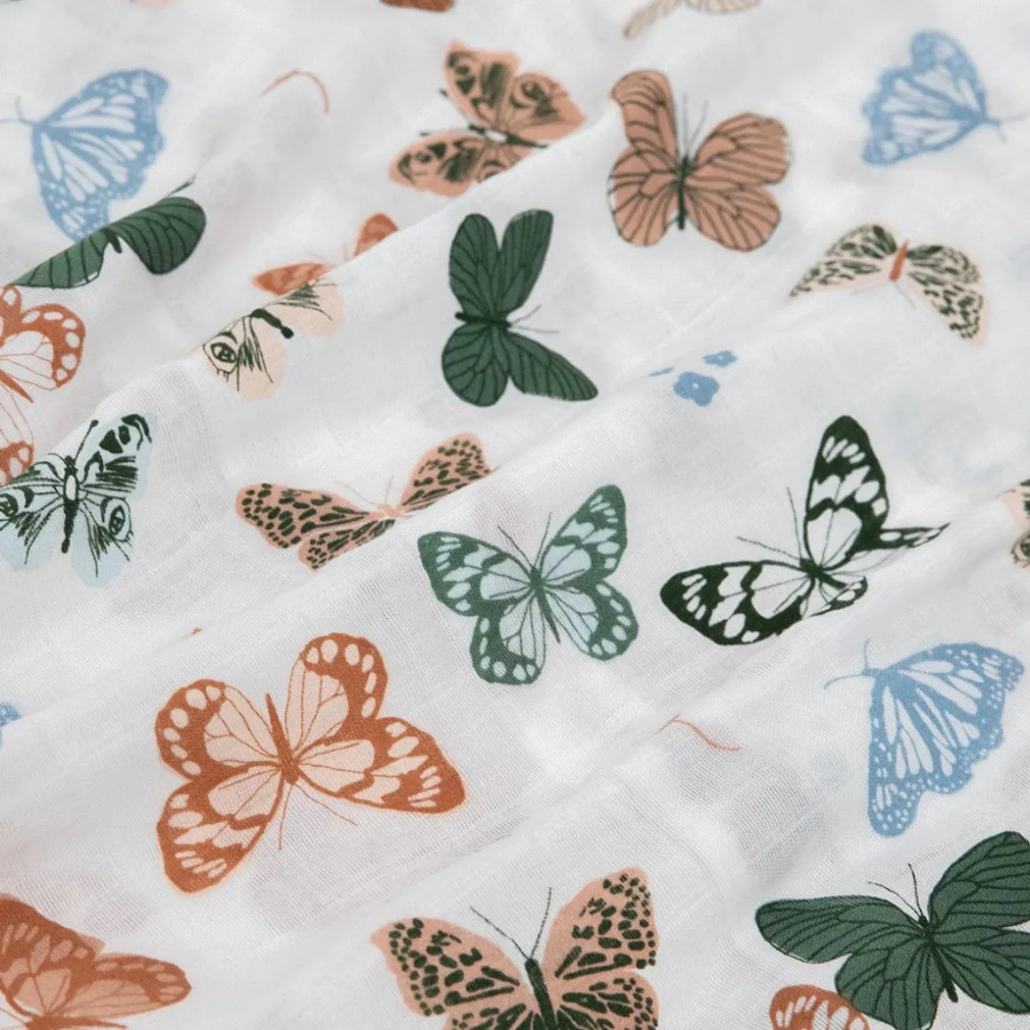 Little Unicorn Cotton Muslin Toddler Pillowcase, 2 Pack - Butterflies