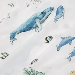 Little Unicorn Cotton Muslin Toddler Pillowcase, 2 Pack - Whales
