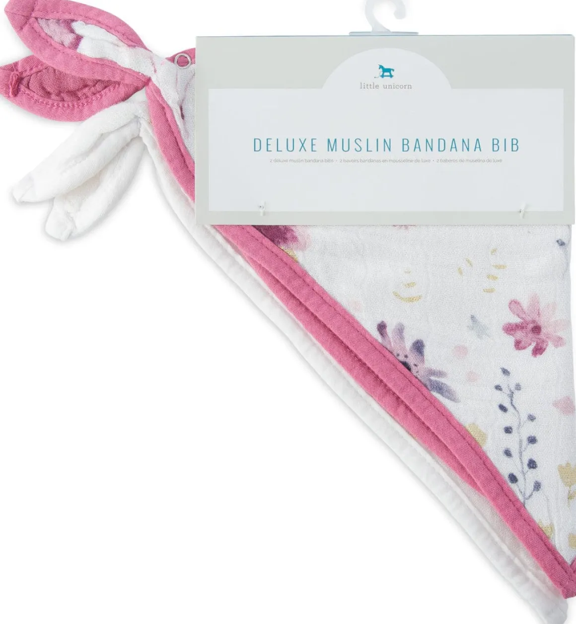 Little Unicorn Deluxe Muslin Bandana Bib 2 Pack - Fairy Garden