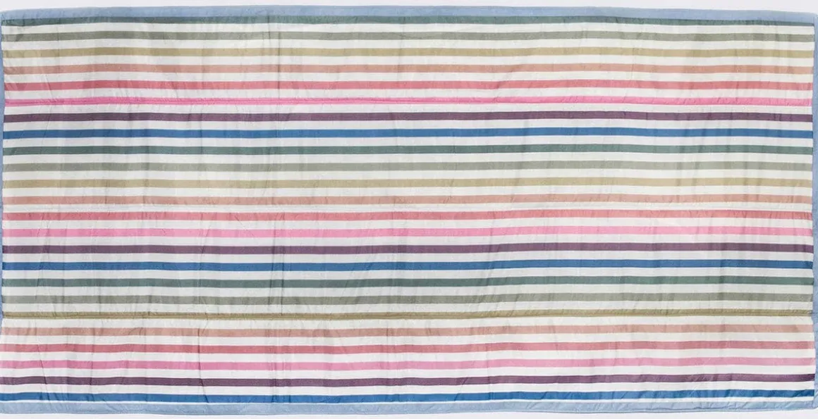 Little Unicorn Outdoor Blanket 5 x 10 - Chroma Rugby Stripe