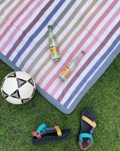 Little Unicorn Outdoor Blanket 5 x 7 - Chroma Rugby Stripe