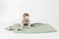 Lou Lou & Company Cloud Muslin Quilt - Sage, Small