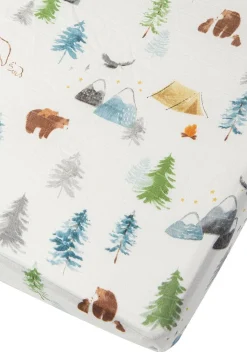 Loulou Lollipop Fitted Crib Sheet - Adventure Begins