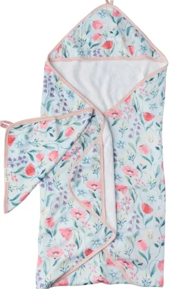 Loulou Lollipop Hooded Towel Set - Bluebell