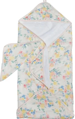 Loulou Lollipop Hooded Towel Set - Floral Bouquet