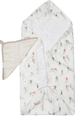 Loulou Lollipop Hooded Towel Set - Football