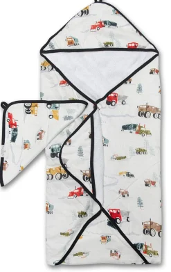 Loulou Lollipop Hooded Towel Set - Happy Trucks