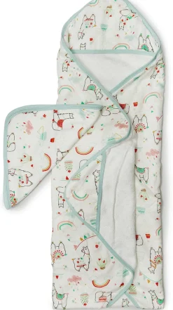 Loulou Lollipop Hooded Towel Set - Llama