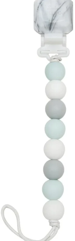 Loulou Lollipop Lolli Gem Pacifier Clip - Blue Grey