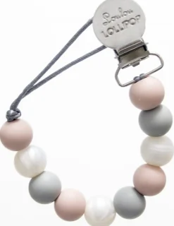 Loulou Lollipop Lolli Soother Holder - Rose Grey