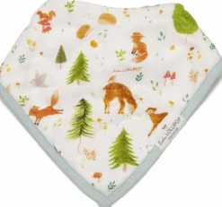 Loulou Lollipop Luxe Muslin Bandana Bib Set - Forest Friends