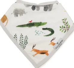 Loulou Lollipop Luxe Muslin Bandana Bib Set - Safari Jungle