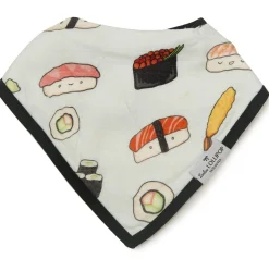 Loulou Lollipop Luxe Muslin Bandana Bib Set - Sushi/Taco