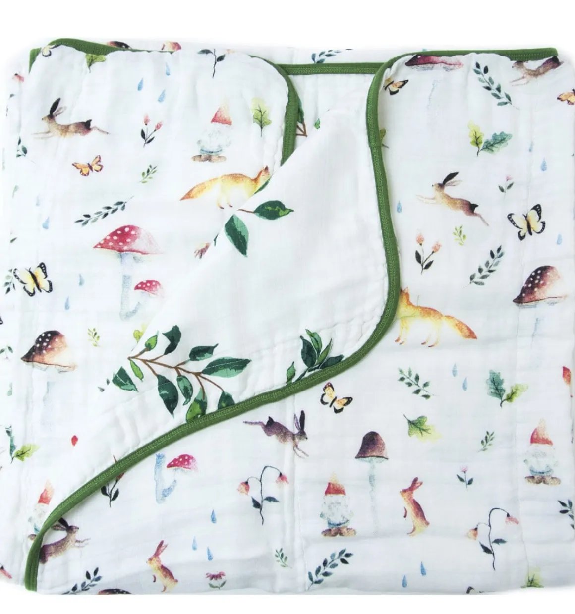 Loulou Lollipop Luxe Muslin Quilt - Woodland Gnome